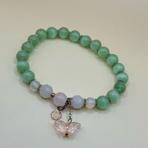 Handmade Forest Butterfly Bracelet (Stretchy)